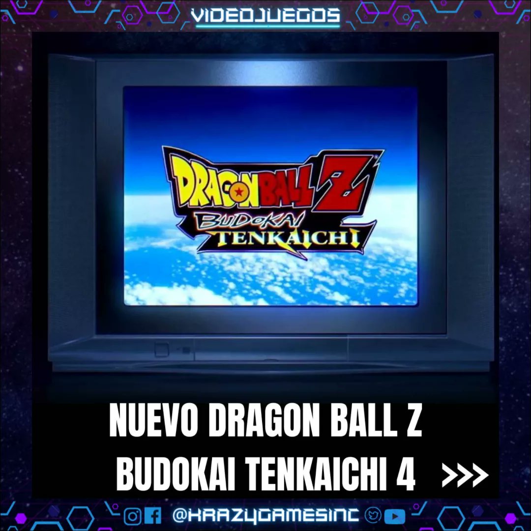 krazygamesinc's tweet image. BOMBAZOOOO!! Anuncian Nuevo Dragon Ball Z Budokai Tenkaichi. El terror de los controles ha regresado la leyenda vuelve 😭.... Lágrimas de felicidad

#BudokaiTenkaichi #DragonBallZ #DragonBallZBudokaiTenkaichi #Krazygames #KrazyNews