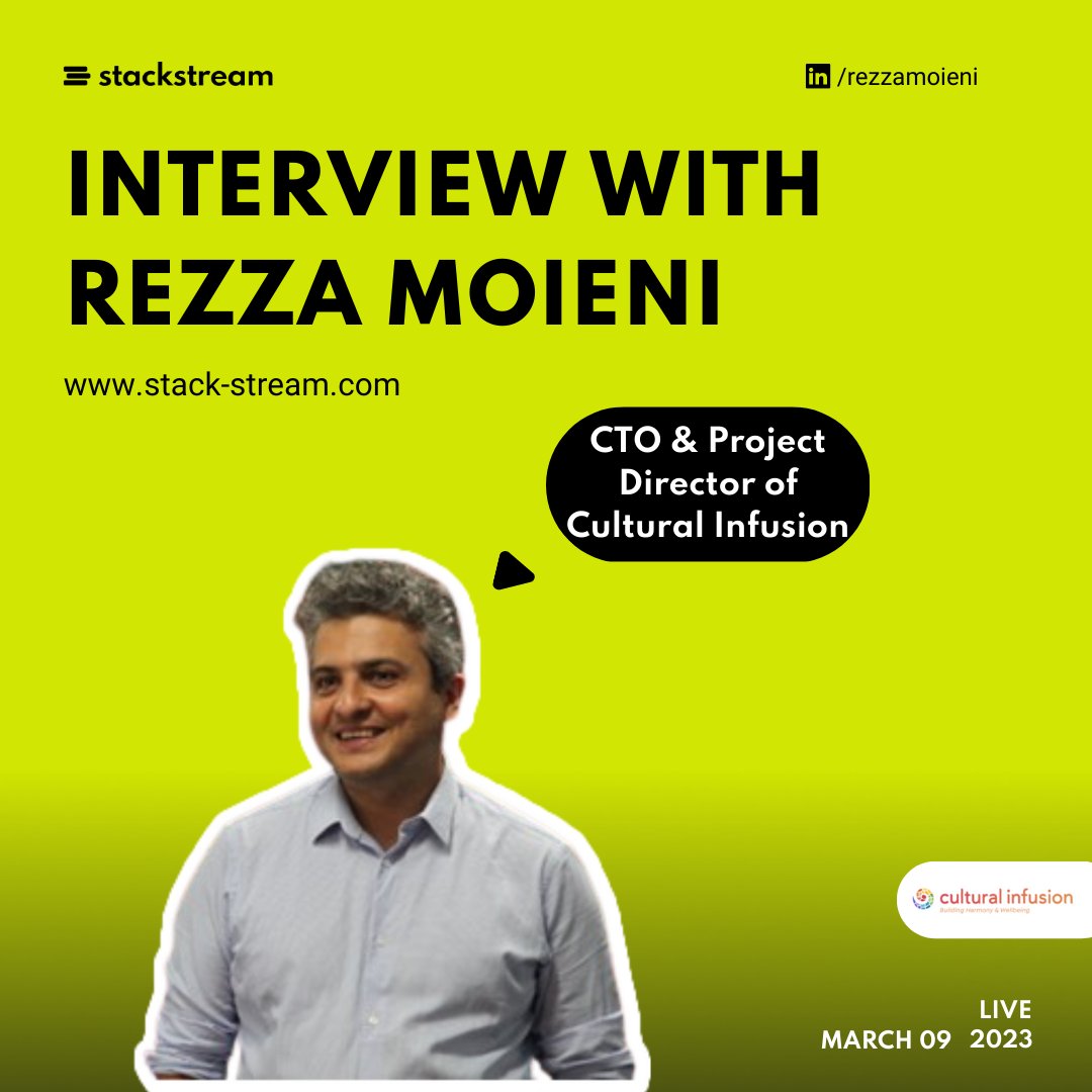 This Thursday, our CTO <a href="/RezzaMoieni/">Rezza Moieni</a> will be interviewed by <a href="/stack_stream/">stackstream</a> to discuss the topic of humanity beyond technology.

The interview will be live on 09 March at 7:30 pm and can be accessed via this link: stack-stream.com/case/only-dive…

#diveristy #inclusion #humanity #livestream