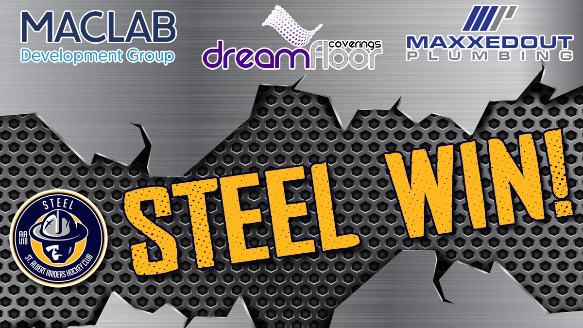 Steel Win!
Wrap up the regular season with an 8-5 victory vs PAC!

Steel end up with a 23-4-5 record!
Playoffs start Tuesday!
#RaidersHockey