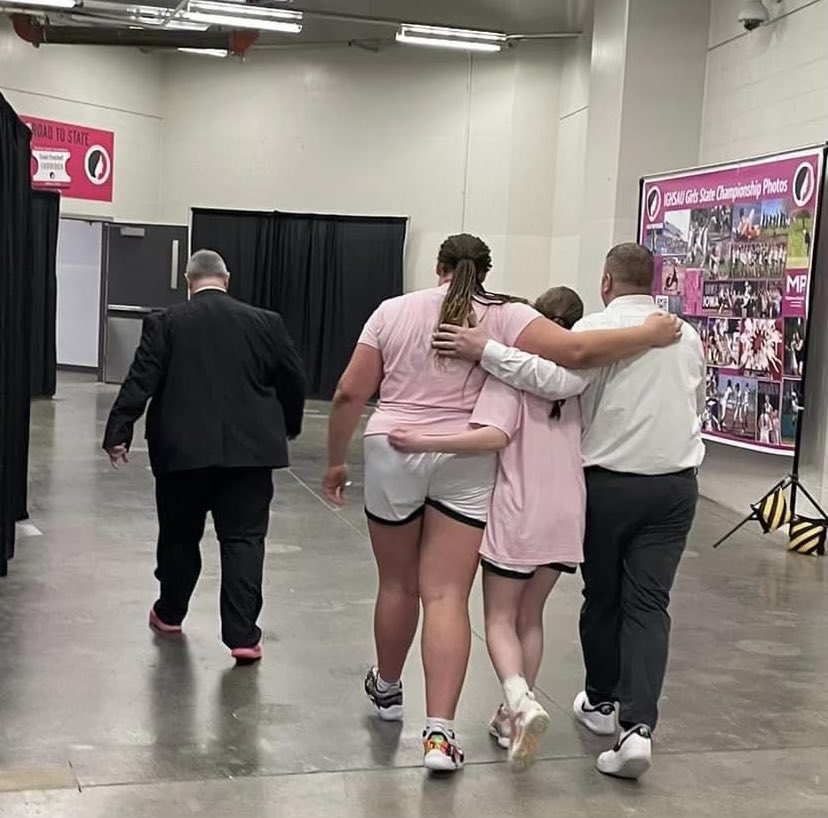 If you don’t know, you don’t know.  A bond these 3 truly know.  4 years went too fast: 101 wins - 8 losses. 2 titles. Played anybody, anywhere.  Wanted to play the best. Some tears. Much joy. An example for many. You did it the right way.  <a href="/garriganbb/">Bishop Garrigan Basketball</a> <a href="/mollyjoyce_/">Molly Joyce</a> <a href="/AudiCrooks/">Audi Crooks</a>