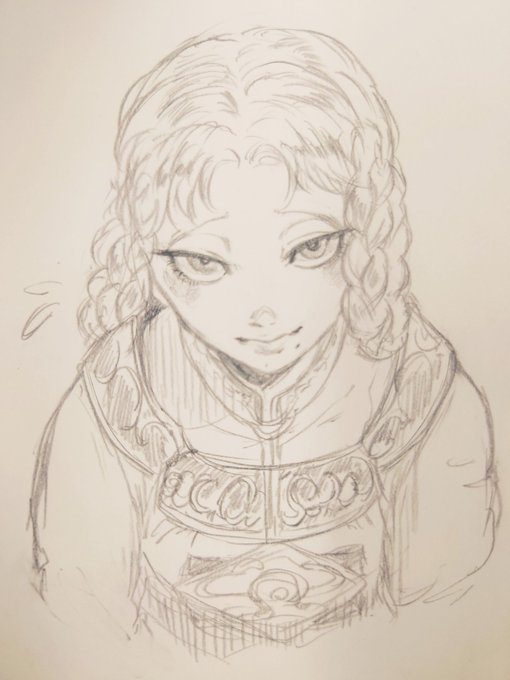 今日のお絵描きラーヤちゃん 