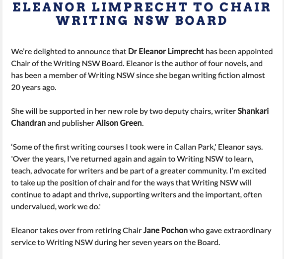 TheNeedtoRead's tweet photo. Always proud to be associated with @writingNSW https://t.co/p8YkURLK8s