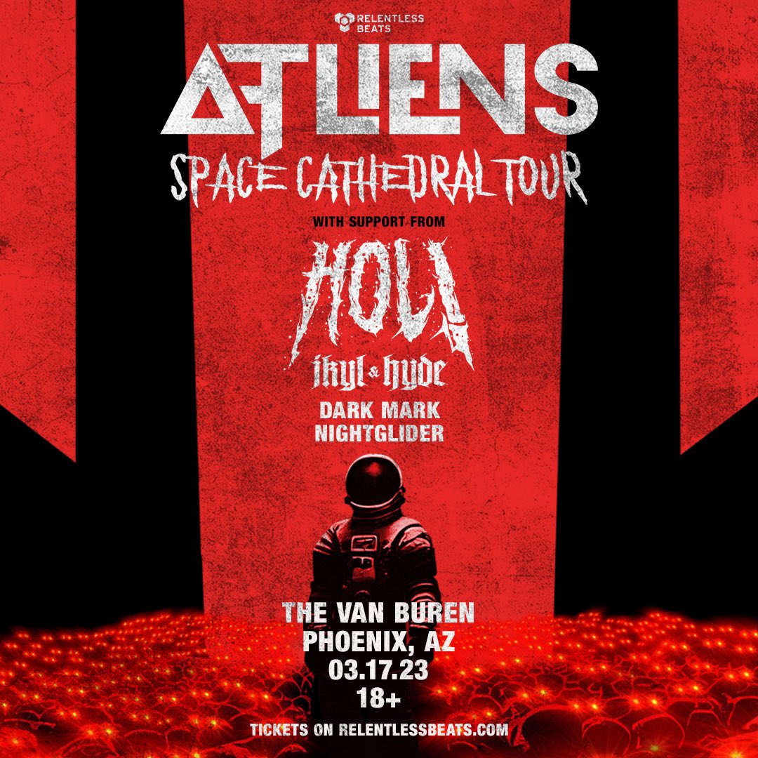 Been spending stupid amounts of time putting together this set for the SOLD OUT <a href="/ATLiensOfficial/">ATLiens</a>, <a href="/holdubz/">HOL!</a> , <a href="/jkylxhyde/">Jkyl & Hyde</a> and <a href="/Nightglider_/">NightgliderOfficial</a> show at <a href="/thevanburenphx/">The Van Buren</a> next Friday the 17th 🤘🏻😈🤘🏻 Beyond excited to play along side these artists. Who am is gonna see?! #teamdarkmark