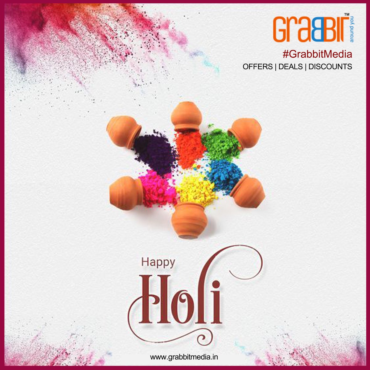 grabbitmediapl's tweet photo. Holi is the day to forgive and forget, renew relationships and friendships. 
Let's all celebrate it together with love and happiness. 🥰 
#grabbit #GrabbitMedia #Holi2023 #HappyHoli #HoliPost #Festival #indianfestival #agency #marketingAgency https://t.co/4STL736iCR