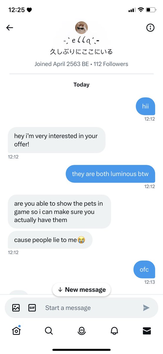 vixmoi's tweet photo. READ THREAD 🚨
(1) @EllazTrade is a scammer. We were suppose to trade nfr owl and nfr evil uni for 100 dollars, she asked if we could do a half-half trade then- #adoptme #adoptmetrade #royalehigh #royalehightrade #robux #GenshinImpact #genshintrade #scam #scammer https://t.co/4LgAlDBRNR
