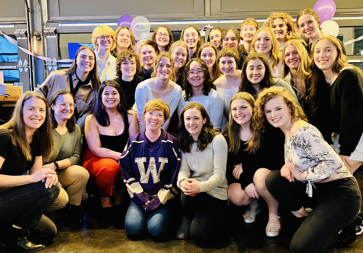 These women. Meet the <a href="/UWWomensHockey/">Washington Women's Hockey</a> team. They’re tenacious, kind, generous, inclusive, and don’t take no for the final answer. Year two and they are bonded, bright, competitive, supported, and taking their team to the next level. So honored to host their banquet tonight 💜💛