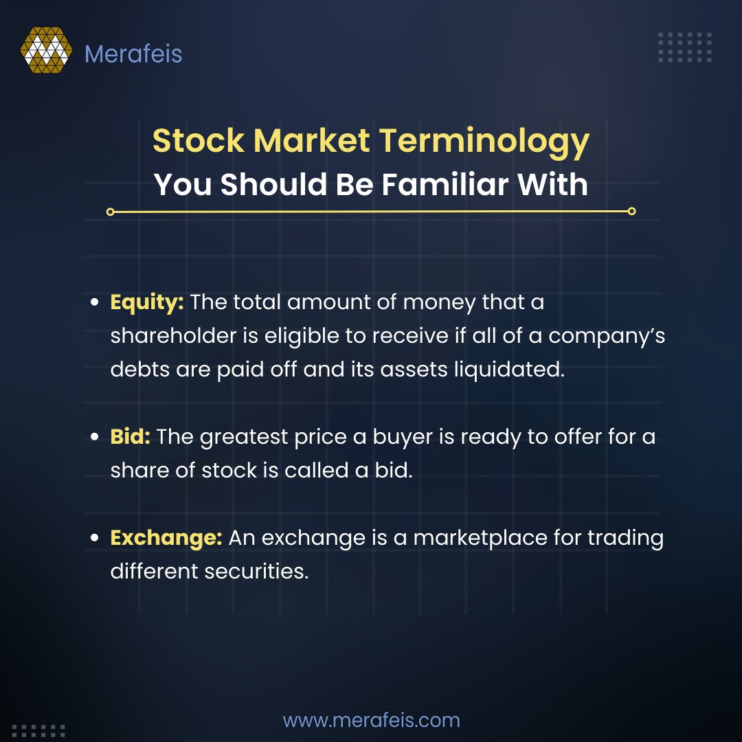 By empowering yourself with knowledge, you can take charge of your financial future. Familiarizing yourself with common stock market terminologies can aid in making well-informed investment decisions and set you on the path to achieving your financial objectives #stockmarketgains