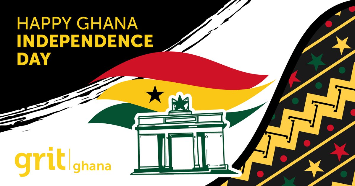 Today all citizens of Ghana stand high and proud, as they celebrate the independence of their prosperous country. Wishing everyone a wonderful day. 

#GritAfrica #ImpactBeyondBuildings #Ghana