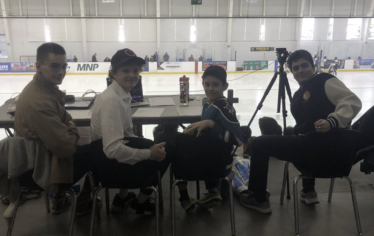 Here we go again!  <a href="/BayridgeSS_LDSB/">Bayridge SS</a> students Jacob, Ryus, Josh, Spencer, Trace, and Emma are set to cover and do play-by-play for <a href="/theEOSSAA/">EOSSAA</a> Girls A/AA Hockey tomorrow from 8:00 - 5:00. Four games in one day? We need a Fisherman's Friend sponsorship!  #bssCompSci