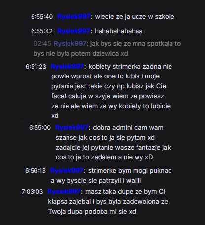 Ekhem, ostatnio po twitchu chodzi pewien oblech pod nickiem Rysiu. Z góry polecam wam sobie go zbanować. Do tej pory mdli mnie trochę na samą myśl o nim. Mam nadzieję, że będziecie bezpieczni i nie odwiedzi was. #Vtubers #PLVtuber #Vtuberpl