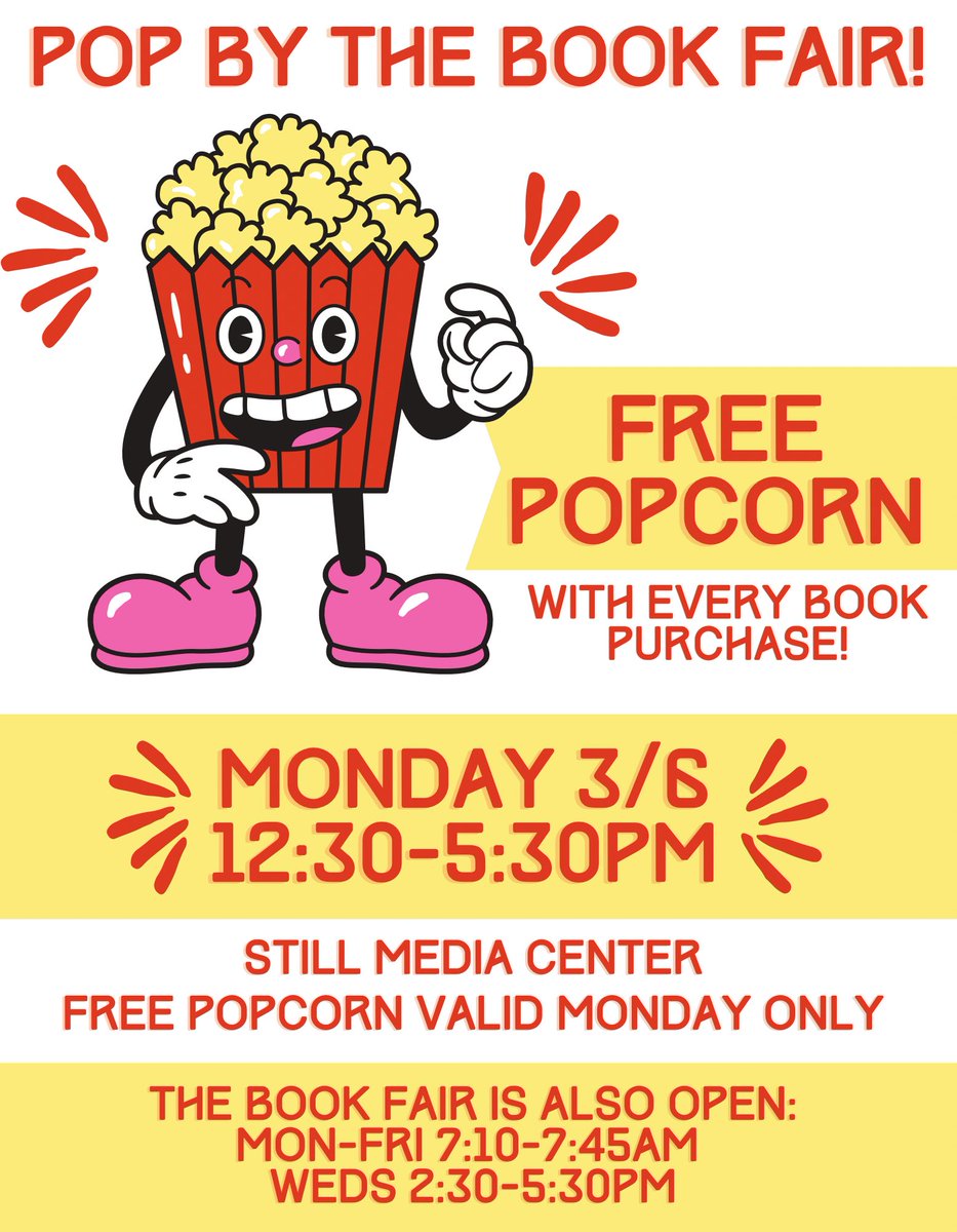 We hope to see you Monday! <a href="/StillElem/">Still Elementary</a> <a href="/Stillartngarden/">StillArt</a> <a href="/still_lc/">Still Library Learning Commons</a> <a href="/principalhoward/">Monica Howard</a> <a href="/blairhivey/">Blair Ivey</a>