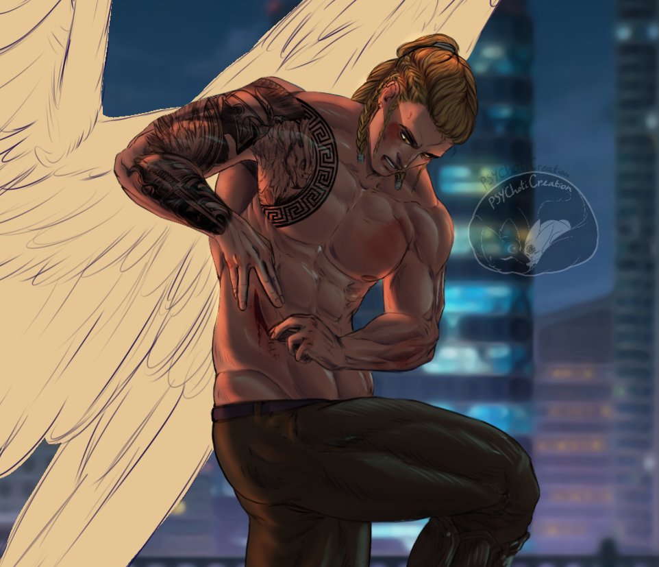 PsychotiCreati1's tweet photo. Not finished yet 
Oc Oshare Lightfeather 

#wings #comicstyle #animeartstyle #glowing #man #angel https://t.co/JCyM2trfT3
