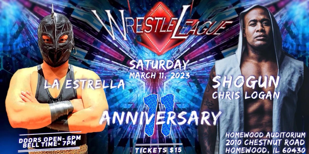 Next Saturday, join us as we celebrate our 11th anniversary! Our first announced match is definitely a clash of styles you won't want to miss!