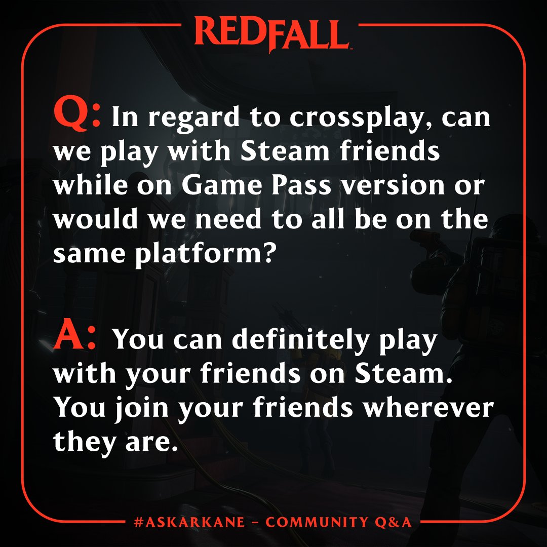 Arkane confirms Redfall crossplay across all platforms - Xfire