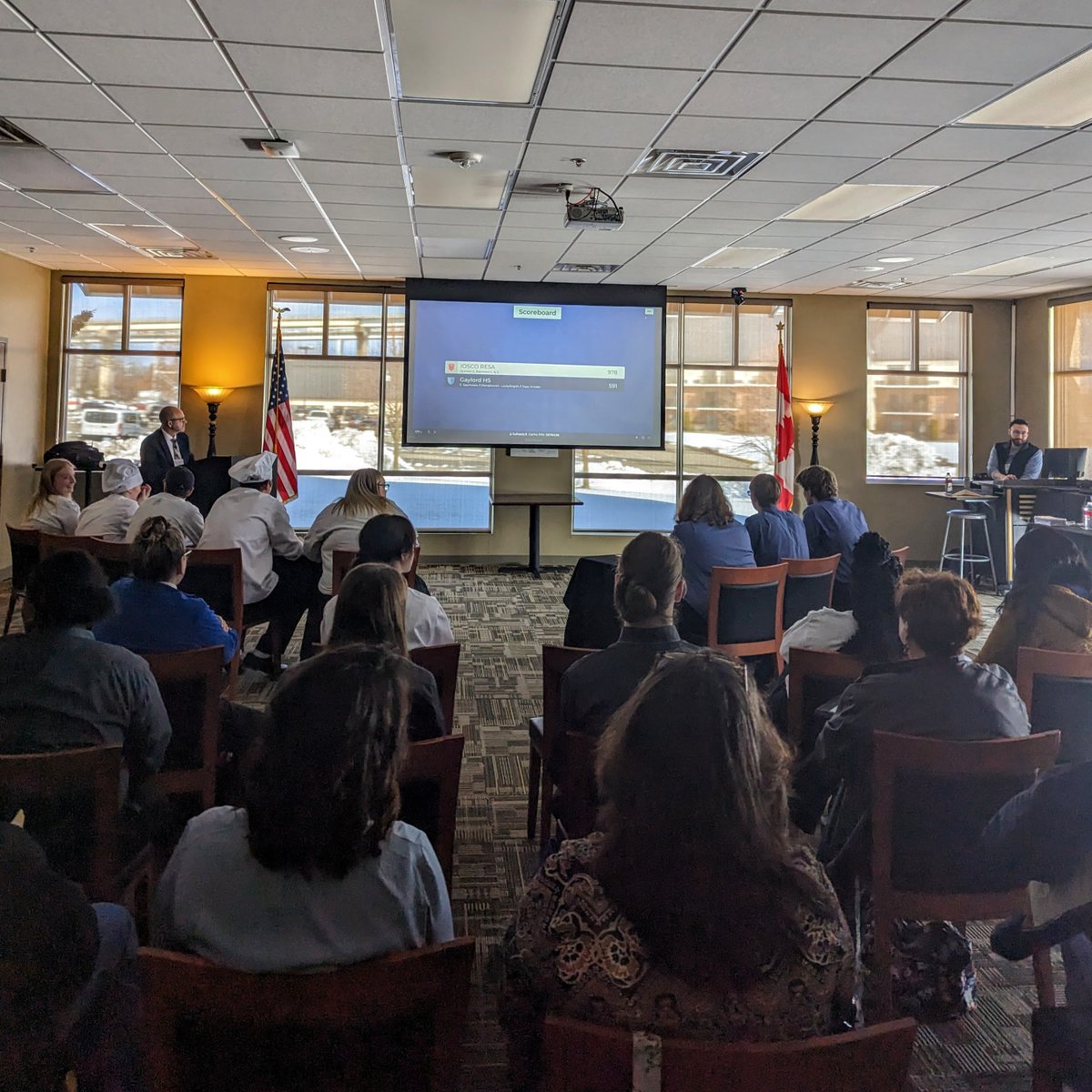 TheOfficialMHF's tweet image. That’s a wrap on Day 1 of the Michigan #ProStartCompetition2023! Students put their skills to the test in the ServSafe Knowledge Bowl, Table Top, Cake Decorating, Knife Cuts &amp;amp; Nutrition categories. ✅ See you tomorrow! 👏
 
#MichiganProStart #MadeInProStart