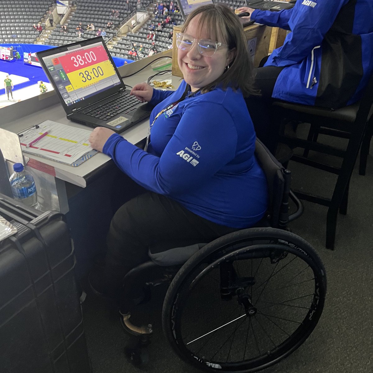 Thank you to all the volunteers, like Lesleigh who’s doing the timing this week! Your hard work doesn’t go unnoticed.

#Brier2023