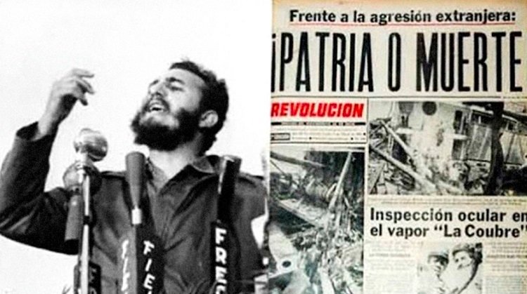Sabotaje al vapor La Coubre "[...] Solo que ahora libertad quiere decir algo más todavía: libertad quiere decir Patria. Y la disyuntiva nuestra sería ¡Patria o Muerte! [...]”. #Cuba #CubaPorLaVida <a href="/MINSAPCuba/">Ministerio de Salud Pública de Cuba</a> <a href="/japortalmiranda/">José Angel Portal Miranda</a> <a href="/GeoPAlvarez/">Georgina Pérez Alvarez</a> <a href="/Castro_Marta_A/">MartaC</a> <a href="/jorgitocamposd/">Jorge Raúl Campos Díaz</a>
