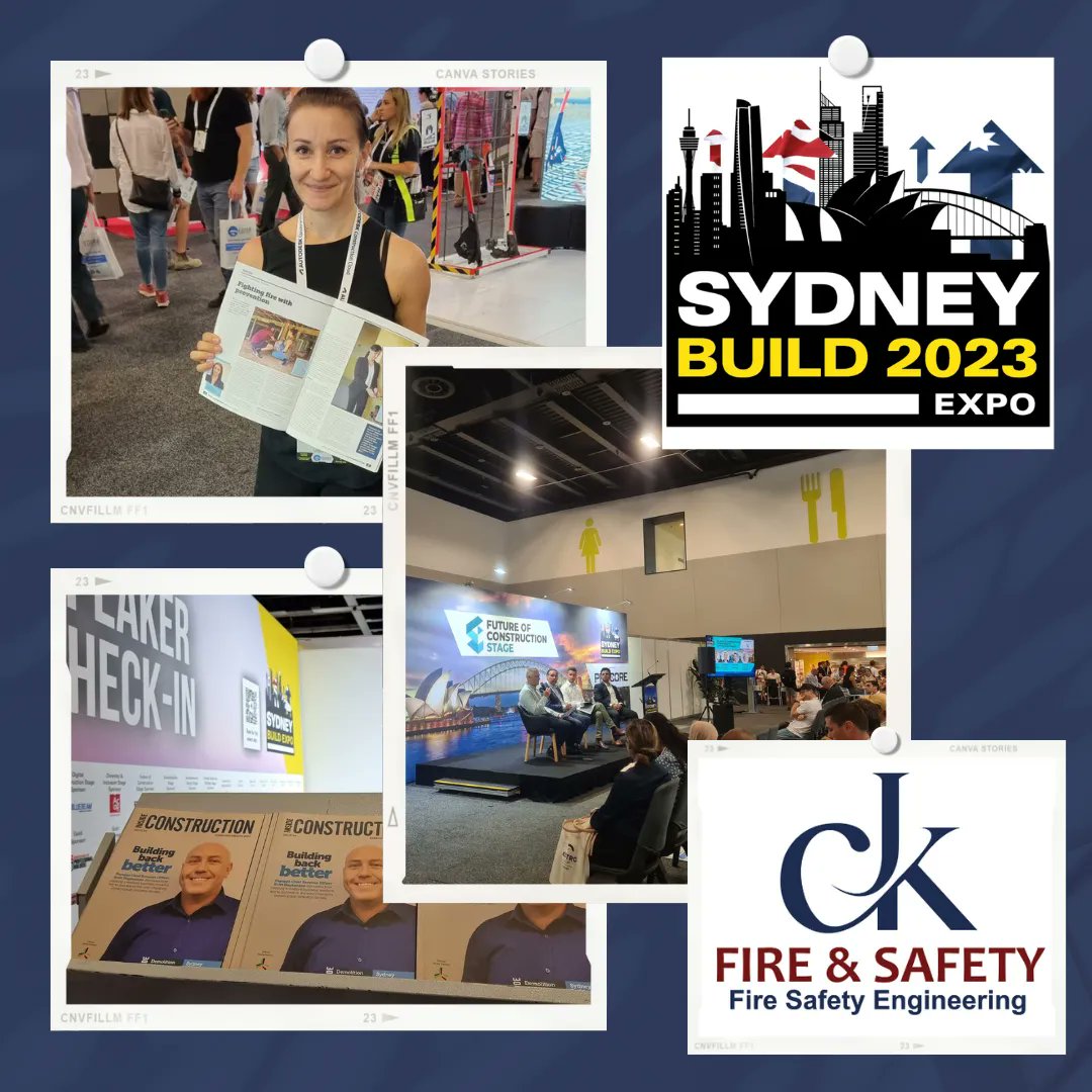 For all of you at the @SydneyBuildExpo 2023 today, don't forget to pick up a copy of the @InsideConstruction magazine and check out the article about Christina and CJK Fire & Safety.
#CJKfireandsafey #SydneyBuild #SydneyBuildExpo #InsideConstruction