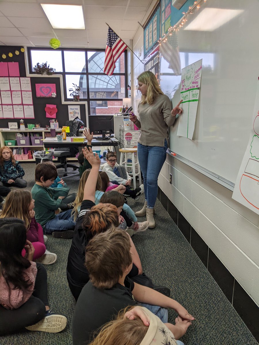 CCurtisGL's tweet image. Behaviors of learning are the first step to successful independence. Miss Miller uses gradual release and involves students in the process. #gGoGullLake #GLCSRyan @rwoodrow8 @CanHolmes24