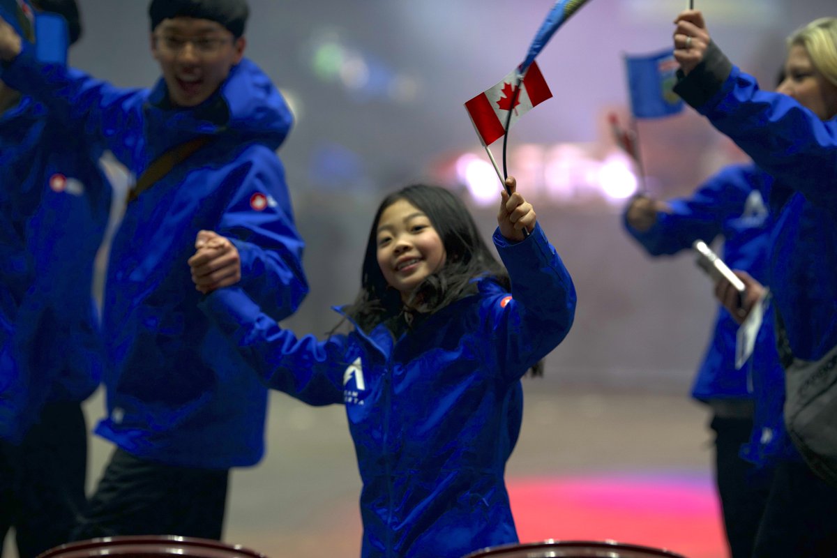 Smiling and hugging each other goodbye to wrap up the #2023CanadaGames. 💙💚 Two weeks of greatness have come and gone, but the memories will last a lifetime. We are proud to pass the Canada Games flag to the @2025canadagames in St. John's, Newfoundland and Labrador. 🫶