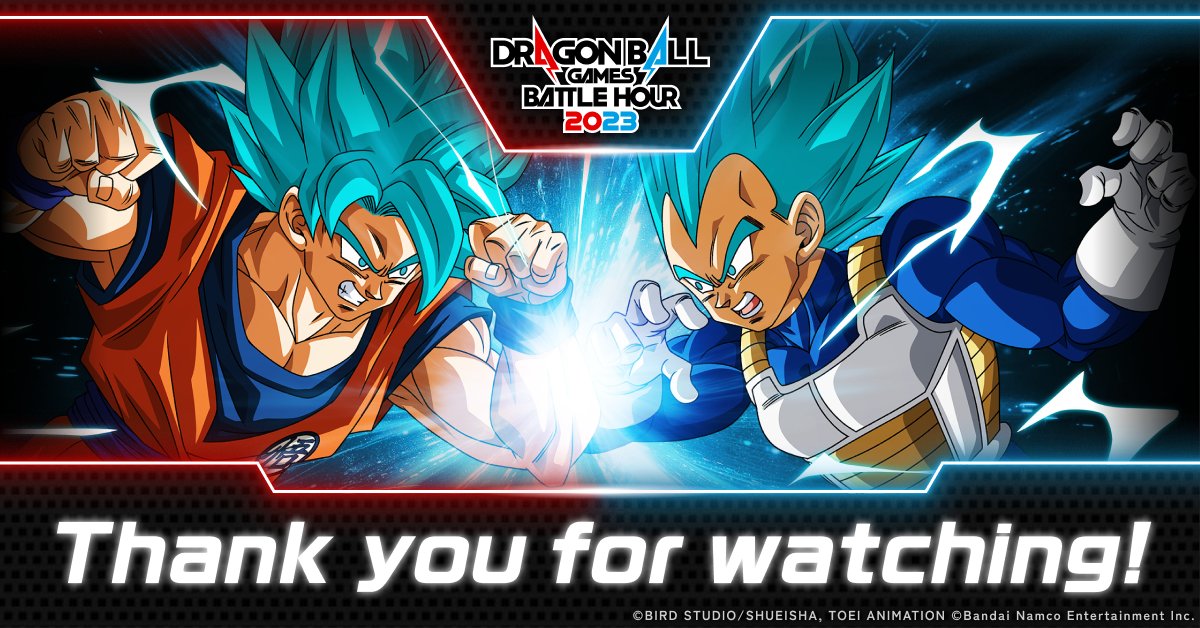 DRAGON BALL Games Battle Hour 2023 Dates Confirmed!!]