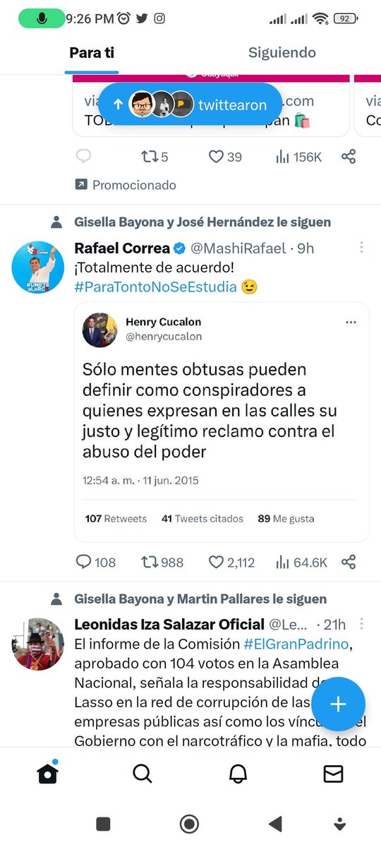 qeba's tweet image. Sólo cuando me conviene uso la memoria selectiva
f) El prófugo