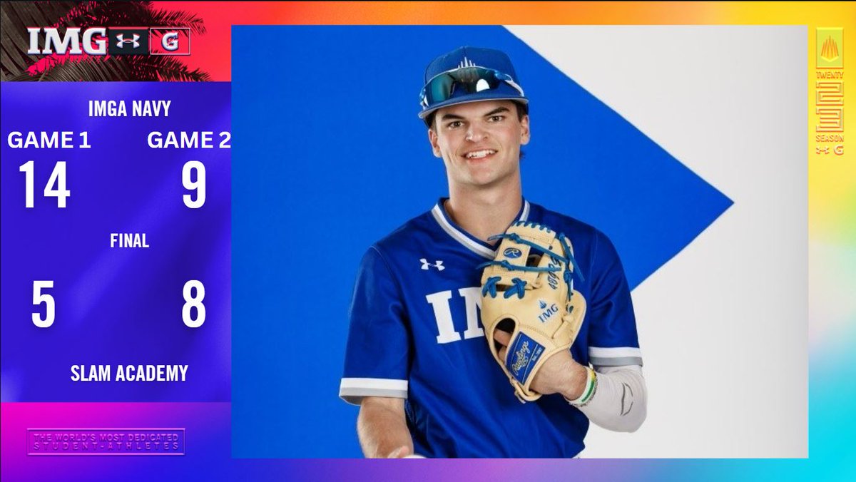 IMGABaseball's tweet photo. IMG Navy sweeps a doubleheader against SLAM Academy (Tampa). @BenScott11_  had himself a day going 7-8 with 3 doubles and driving in 3 runs! https://t.co/2c2ckbphjc