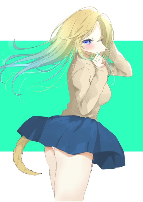 < 春一番 > アフガン先輩 #ケモノ  #アフガンハウンド 