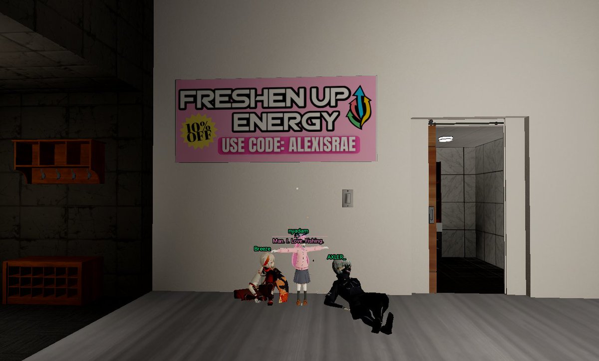 xoalexisrae's tweet image. Made a @DrinkFreshenUp poster for my condo in game - friends approve. 😏🥳