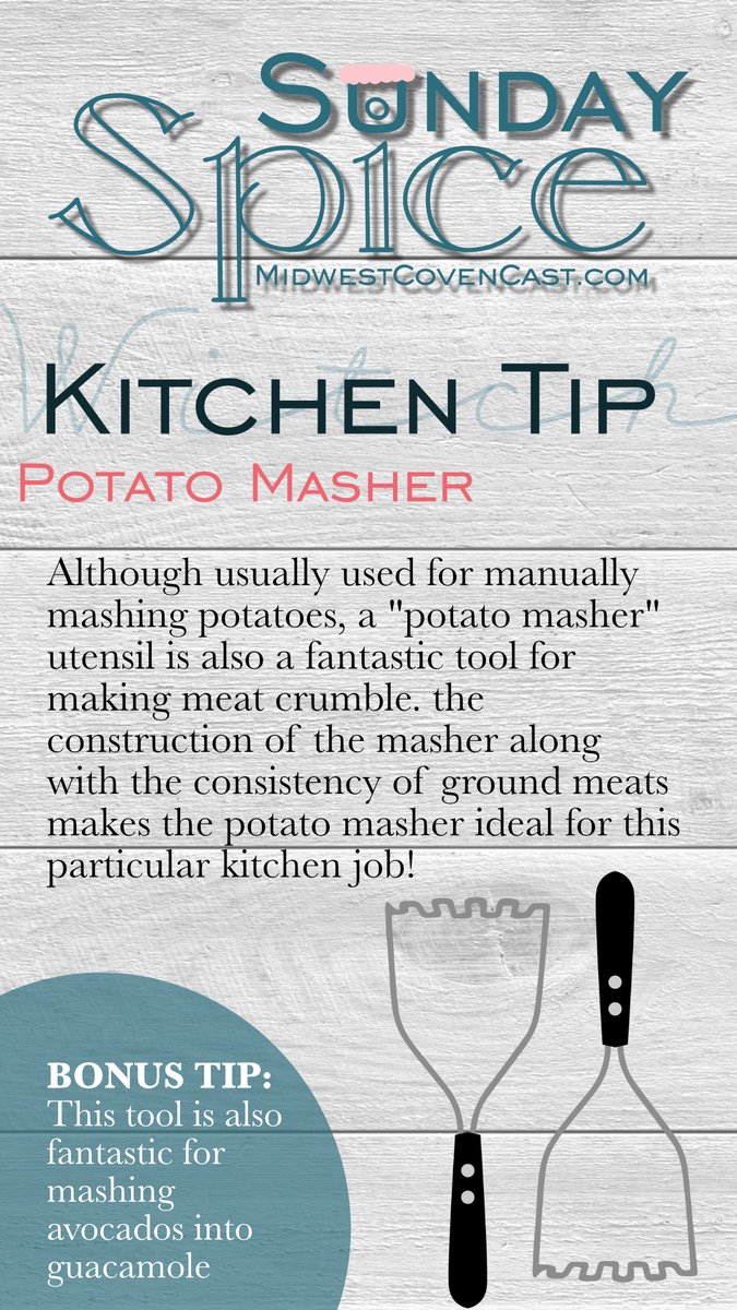 A #sundayspice #kitchentip for my fellow #kitchenwitches 

Use a potato masher for cooking meat crumble!