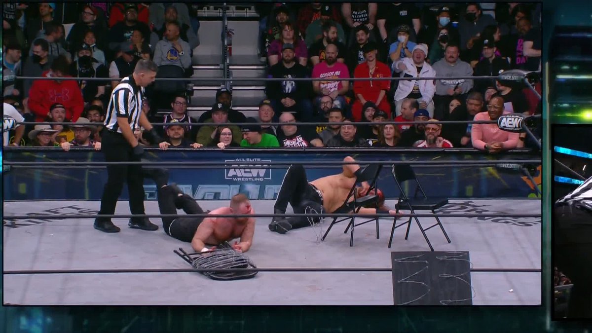 All Elite Wrestling on Twitter "HangmanAdamPage disfiguring the steel