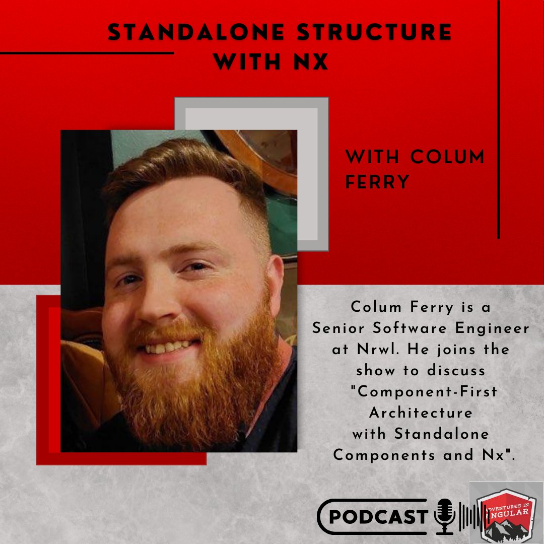 Check out this week's episode of #AdventuresInAngular with <a href="/FerryColum/">Colum Ferry</a>

#AiA: Standalone Structure with Nx 

rfr.bz/t5kpw8m