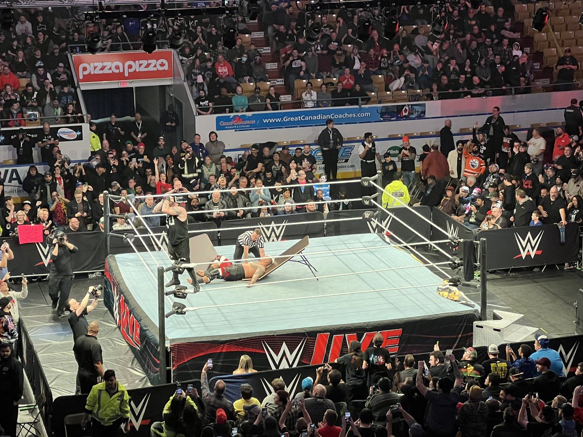 We did it! (Kinda) @WWE #kitcheneraud #RoadToWrestleMania #NotWrestlemaniaSara