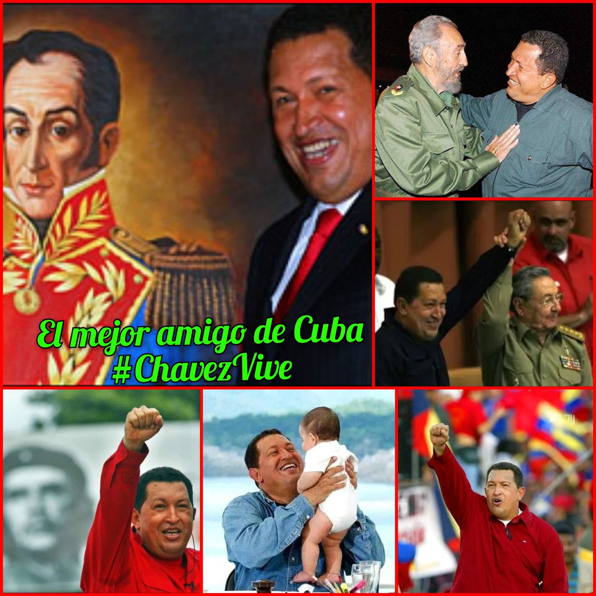 acea_lopez's tweet photo. "Gracias Raúl"

Por llevar a Venezuela, la voz y los sentimientos de nuestro pueblo por el entrañable hermano y mejor amigo de Cuba.
Emocionados por sus palabras, expresamos:
¡Aquí  estamos! 🇨🇺🇨🇺🇨🇺
 ¡Su pueblo, listo para acompañarlo en todas las batallas!
#Chavez Vive
#FidelVive https://t.co/oOsiKwNRFB