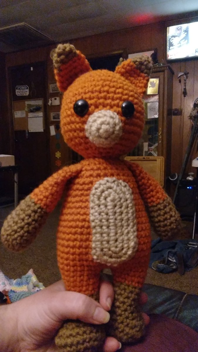 Back_Country17's tweet image. Got the little foxy buddy finished up!
#crochet #foxplushy #Amigurumi #handmadewithlove #supportsmallbusiness