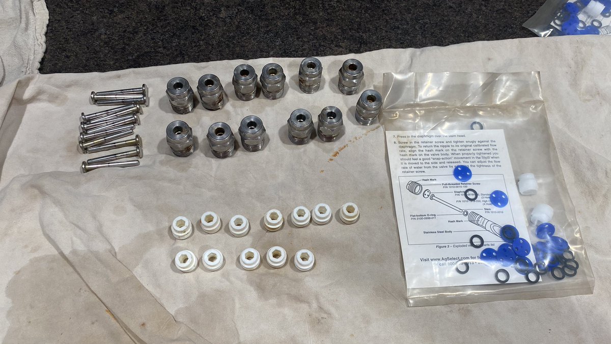 First 12 almost good as new…. Hopefully better. Can’t wait for the parts cleaner to show up to speed this up. #baconseeds