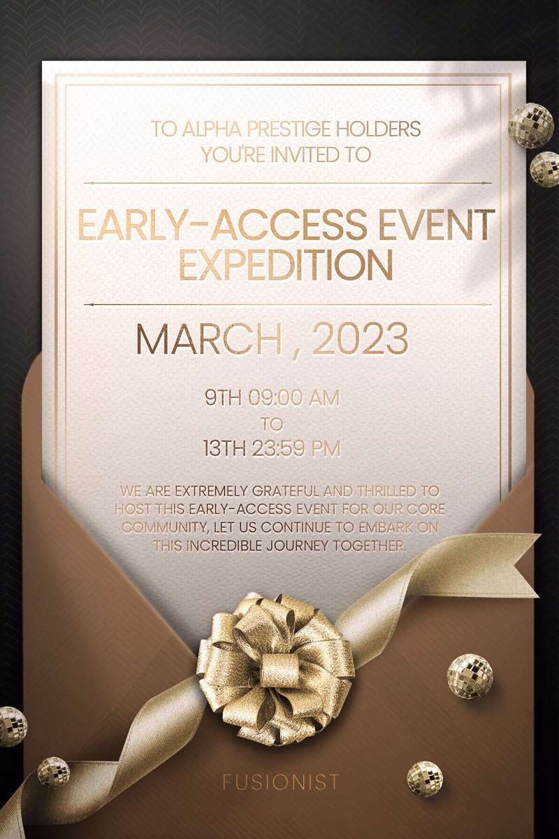 Calling to all Alpha Prestige Holders📢🥳