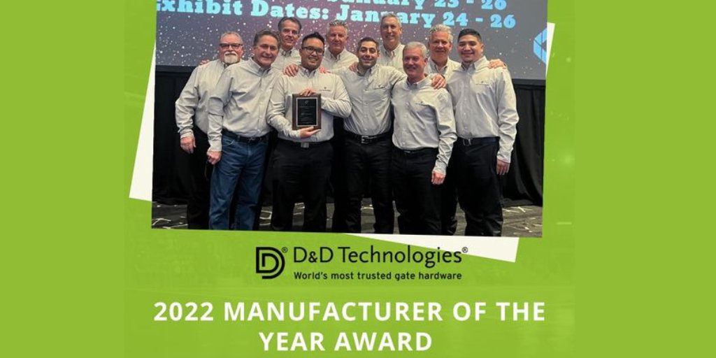 DDTechAU_NZ's tweet image. We&apos;re proud to announce that D&amp;amp;D Technologies has won 2022 Manufacturer of the Year Award at this year’s Fencetech! Thanks to the entire D&amp;amp;D team for all their hard work &amp;amp; dedication to be recognized with such a prestigious award. Go team!
#fencetech2023 #manufactureroftheyear