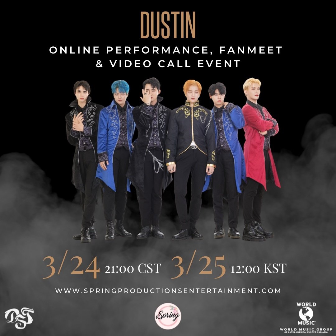 dst_official_'s tweet photo. Our online event will take place on Saturday March 25th at 12:00 KST. (March 24th at 21:00 CST)
12:00 - 30 minute Performance
12:45 - Fanmeet (zoom exclusive) 
14:00 - Video call event
 
Tickets will go on sale on Friday March 10th at 18:00 CST at https://t.co/TL0UEt6jZA https://t.co/Vu4eBO6uSf