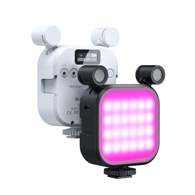 VioxaMIC's tweet image. SML-V13 (RGB) High Fidelity Microphone Light LED Flash and Microphone in One for Live Broadcast

Features:
- HSV full-color adjustment
- 24 kinds of luminous efficiency profiles
- HD display screen

#vioxapk #videolight #cameralight #tiktoklight