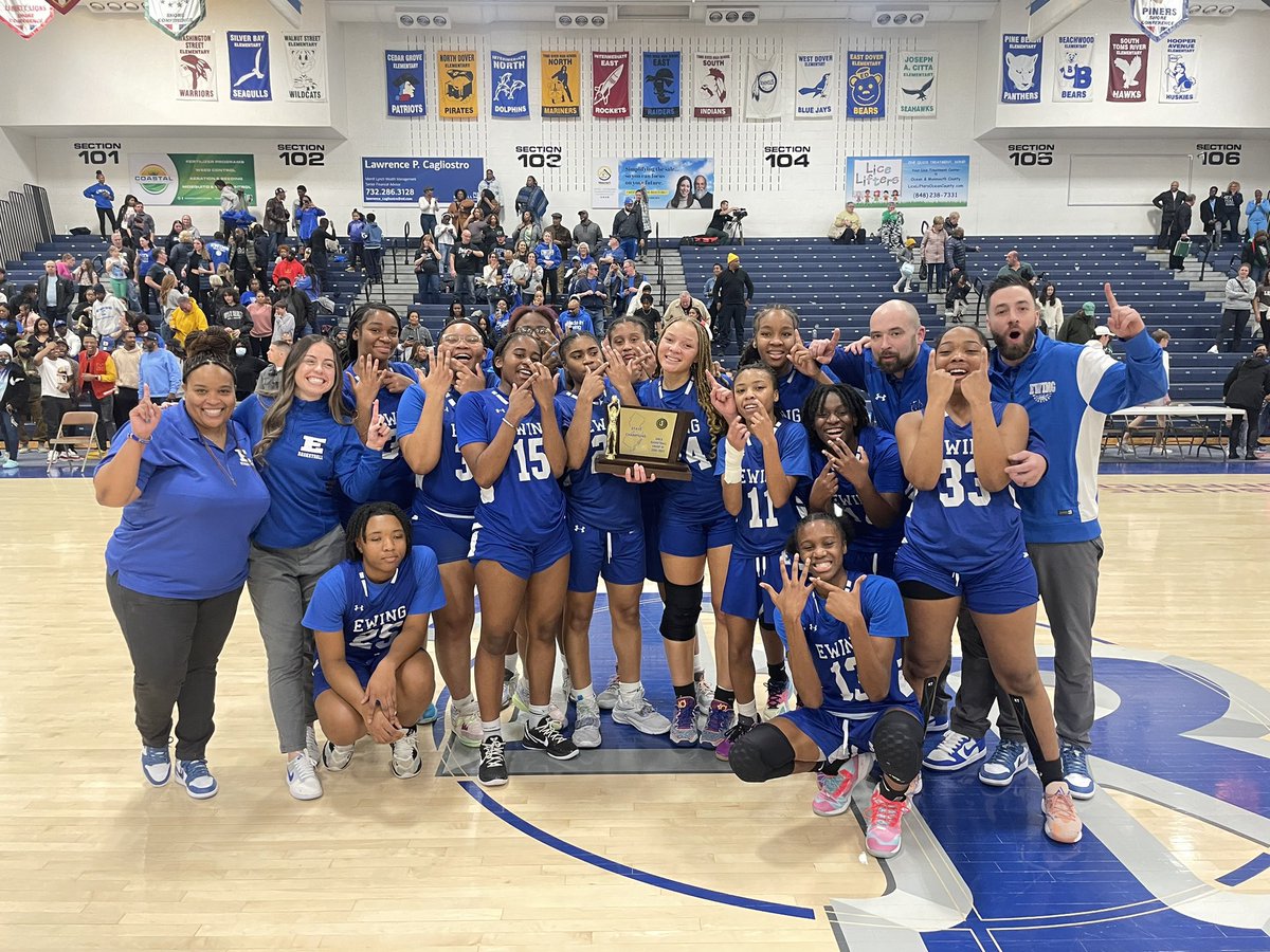PhysedguyHAHN's tweet photo. Congratulations to our Ewing Girls Basketball Team! Winning the state title is a great accomplishment! Can’t wait to see what next season brings 🏀🏆@EwingHighGBB @TheEwingSchools #OTD https://t.co/3qIGUBx1v6