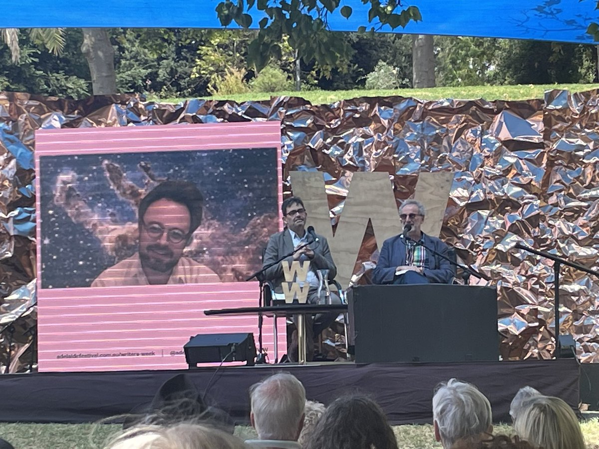 Enjoyed meeting the Cohens (neither on social media intentionally) @adelwritersweek and hearing how their literary points of views help them understand contemporary influences (nationalism, seeking authenticity, social media) in the evolving perception of our world #AdlWW