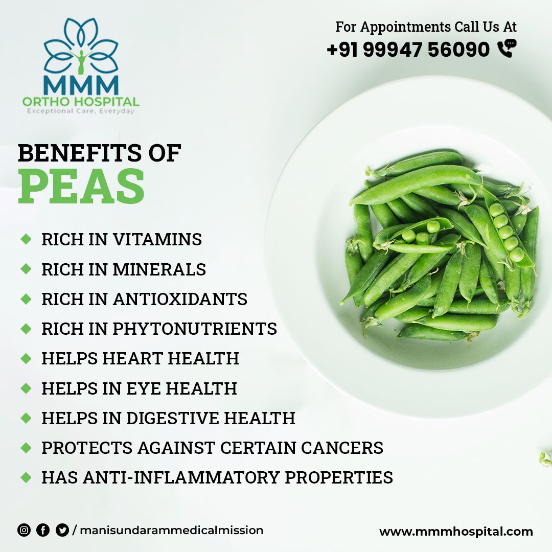 manisundarammedicalmission on Twitter "Benefits Of Peas Rich in