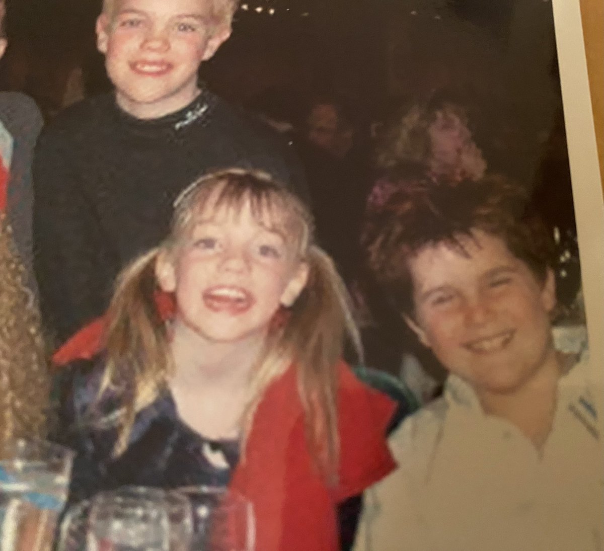 cbccolleenjones's tweet image. This is Maddie Kelly &amp;amp; Luke Saunders cheering for their moms at the 2003 Worlds.
Twenty years later Maddie works for @CurlingCanada putting on the Brier &amp;amp; Luke is playing in it.
So of course Kim &amp;amp; I are here cheering them on. 
Role reversal!
#cbccurl