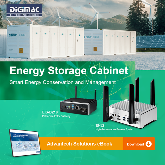 How does #Advantech build a 𝘀𝗺𝗮𝗿𝘁 𝗲𝗻𝗲𝗿𝗴𝘆 storage cabinet?
🔎 EIS-D210 Info: bit.ly/3m3LLy2
🔎 Ei-52 Info: bit.ly/3ktIMyc
📞 Contact Us: bit.ly/3qM28ygbattery
#AdvantechPakistan #EV #EnergyManagement #EmbeddedIoT #EdgeGateway #Storage #DigiMac