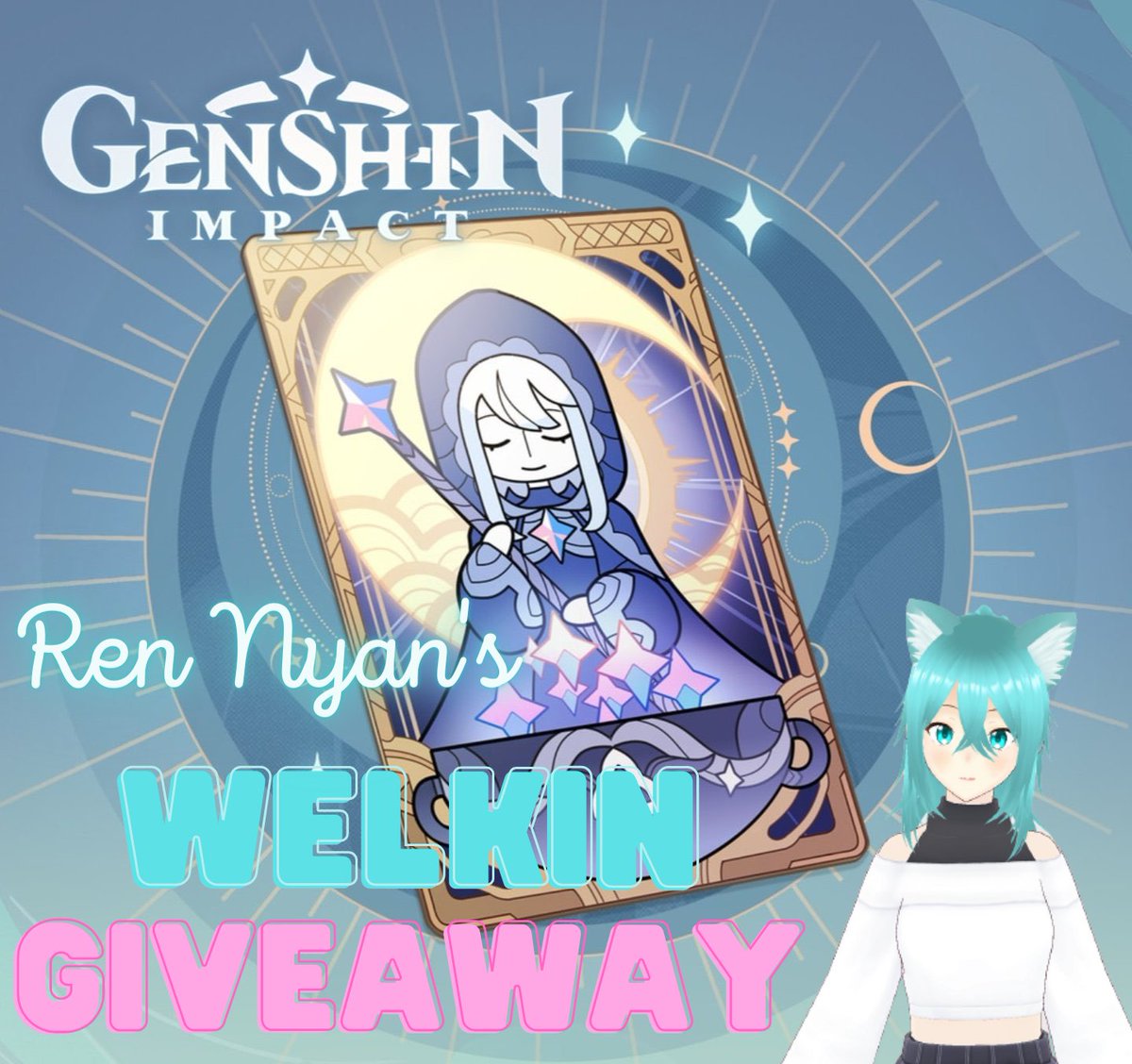 RenNyan_Stream's tweet image. To commemorate my 200 Followers, the Feb Sub Goal and Cosplay Sub Goal being achieved.

I'll be giving away 2x Welkin Giveaway

Giveaway Announcement: Mar 12,2023

To join:
🍮 Follow me on Twitch
🍮 Like&amp;amp;Retweet this tweet (NO QRT, not counted)
🍮 Comment your Twitch Username