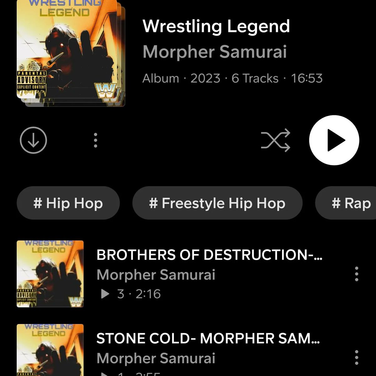 MorpherSamurai's tweet photo. Yo what's up my Samurais, here's the first EP of the year! A tribute to Professional Wrestling,  Wrestling Legend! Check it out on BandLab, SoundCloud, YouTube and Audiomack!

https://t.co/UX9opyGjf7

https://t.co/xgjBm3emTc

https://t.co/LAK3ZLdF1n

https://t.co/fJ9eOYw4qs https://t.co/bOxXq0L9Vj