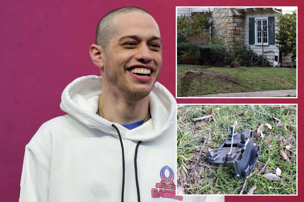 Pete Davidson, Chase Sui Wonders Crash Car Into Beverly Hills Home