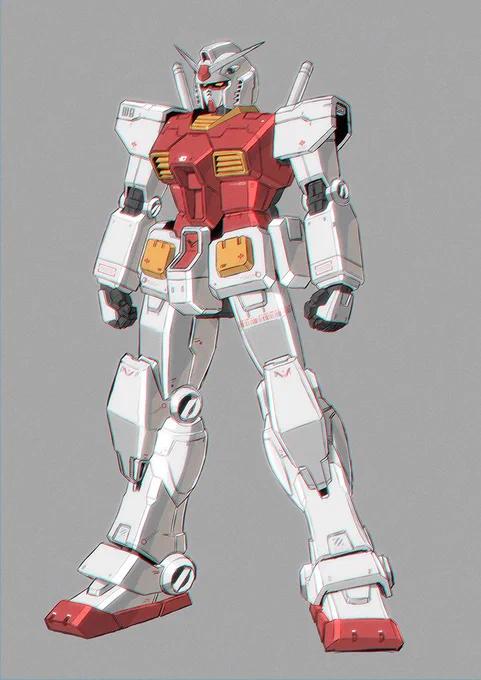 #キョーリューの1日1MS70日目【ガンダム(セイラ機)】昔ゲームでたまに出てきたカラーリングのやつです。 