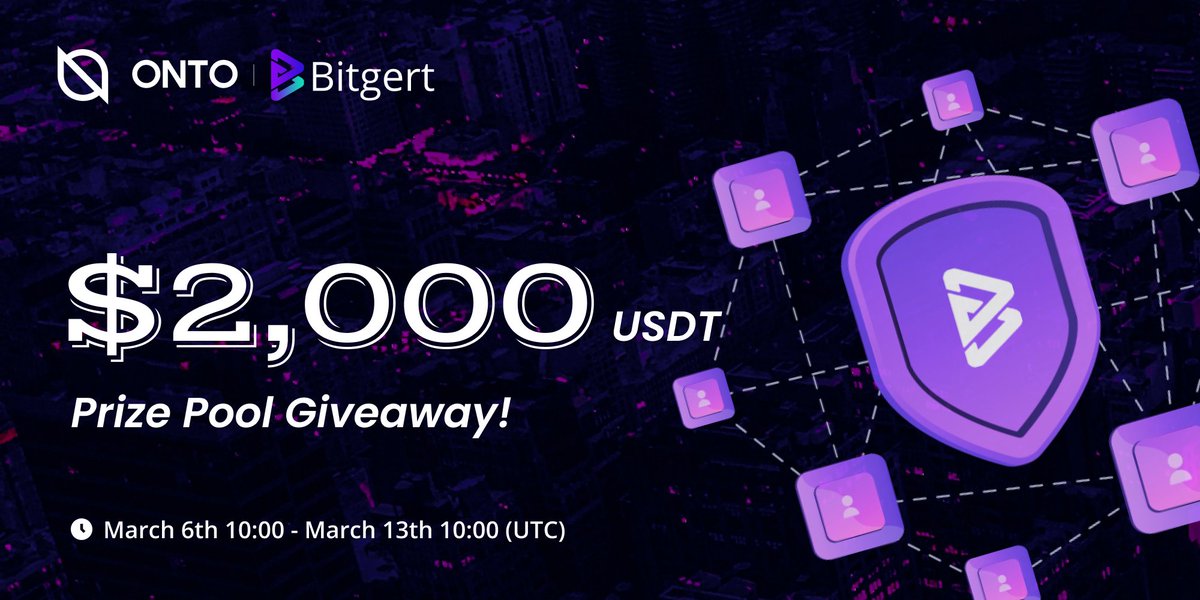 ONTOWallet's tweet photo. The #ONTO x @bitgertbrise #giveaway is LIVE now 🔥🔥🔥

🎁 Prize pool: 20 #ONTO PassCard #NFTs + $2,000 $USDT
📅 March 6th 10AM - March 13th 10AM (UTC)

Complete all the tasks now to win the REWARDS 🙌

Join us now 👇
https://t.co/KZbItde6aP https://t.co/GC35ihpYlU
